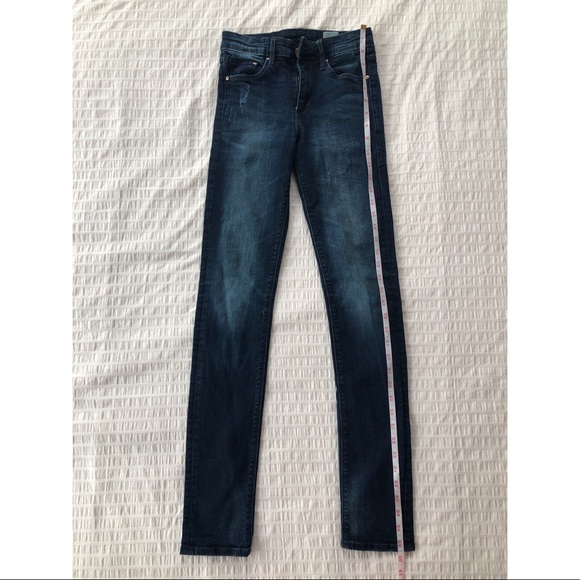 H&M Blue Denim Regular Waist Slim Cut Jeans - Picture 7 of 12